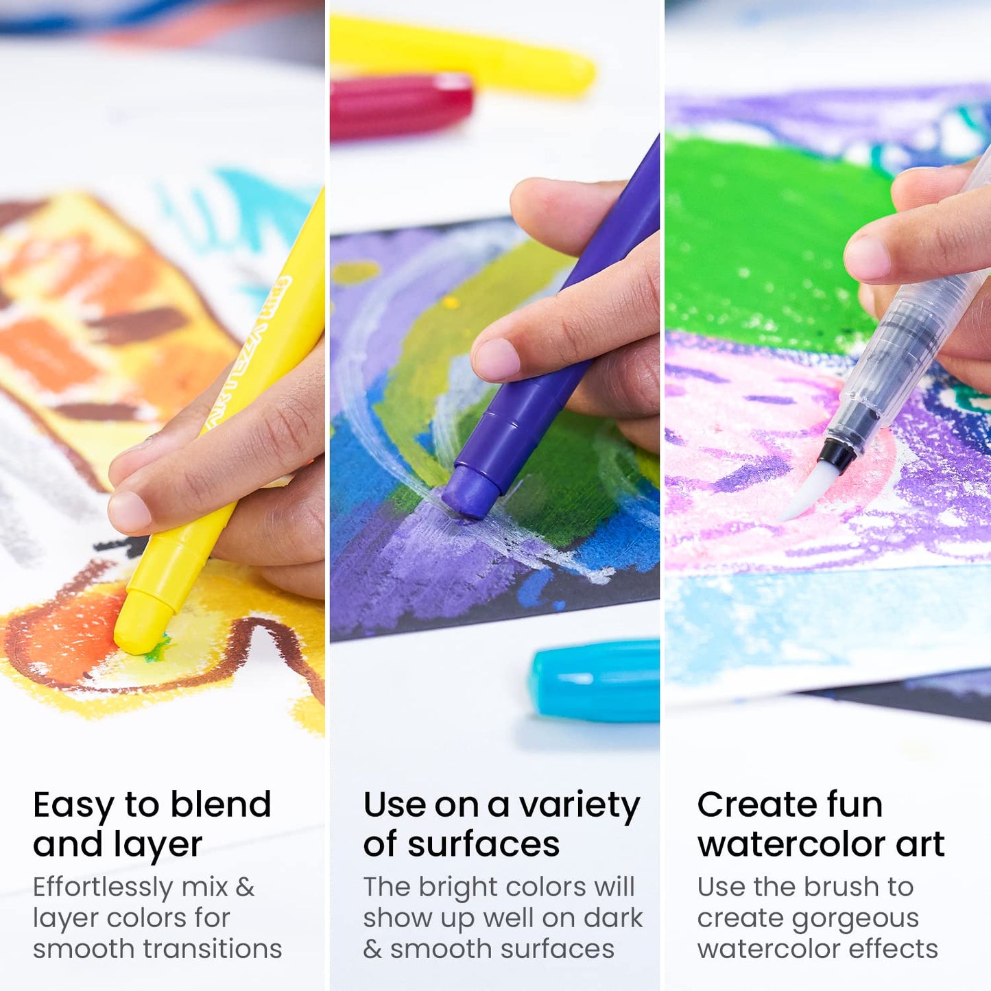 Arteza Kids Twistable Gel Crayons - Set of 36
