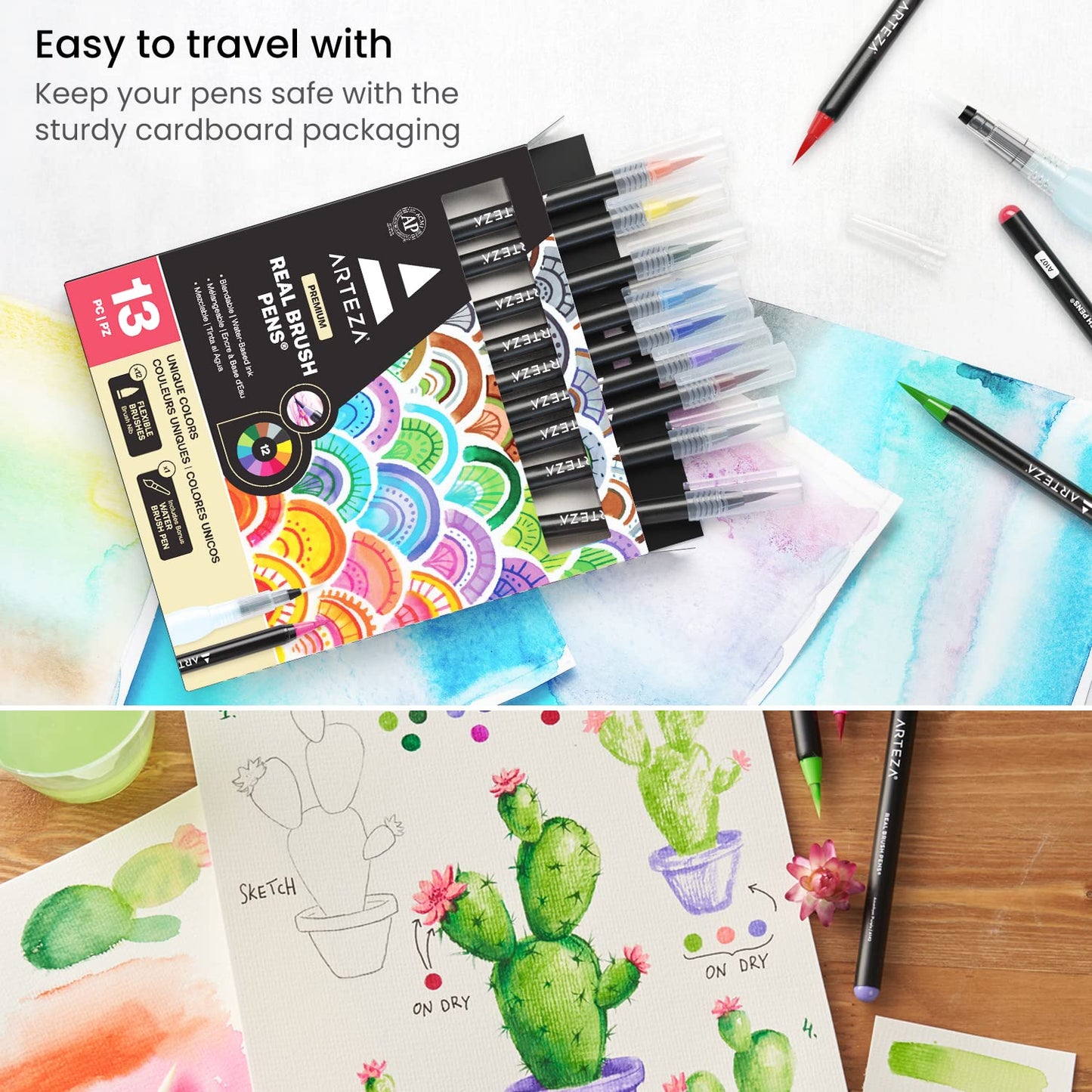 Arteza Real Brush Pens® - Set of 12
