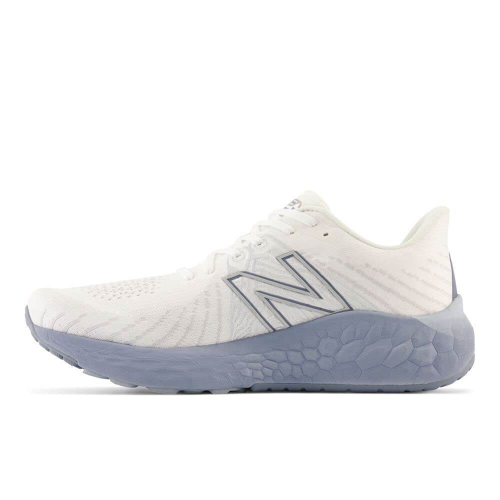 New Balance Men's Fresh Foam X Vongo V5 Running Shoe, White/Quartz Grey/Arctic Grey, 10