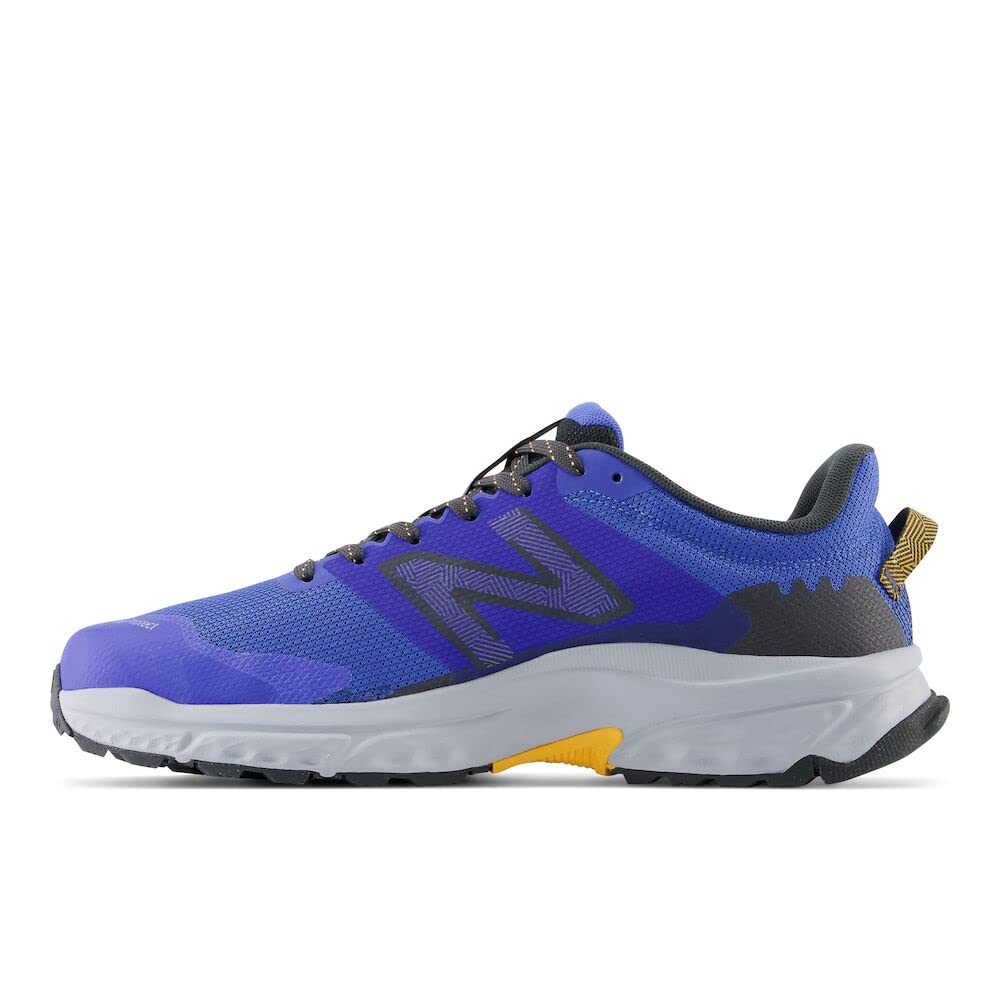 New Balance Men's Fresh Foam 510 V6 Trail Running Shoe, Bright Lapis/Blacktop/Hot Marigold, 14