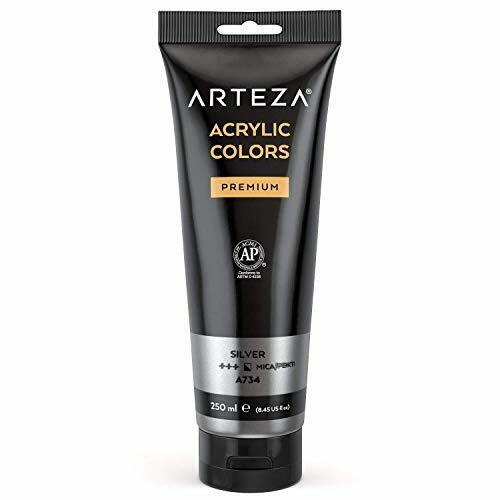 Arteza Acrylic Paint, 8.45oz Tube - Silver