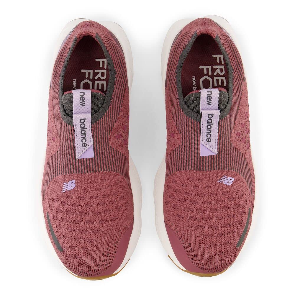 New Balance Women's Fresh Foam X 1080 Unlaced V1 Running Shoe, Washed Burgundy/Blacktop, 5 Wide
