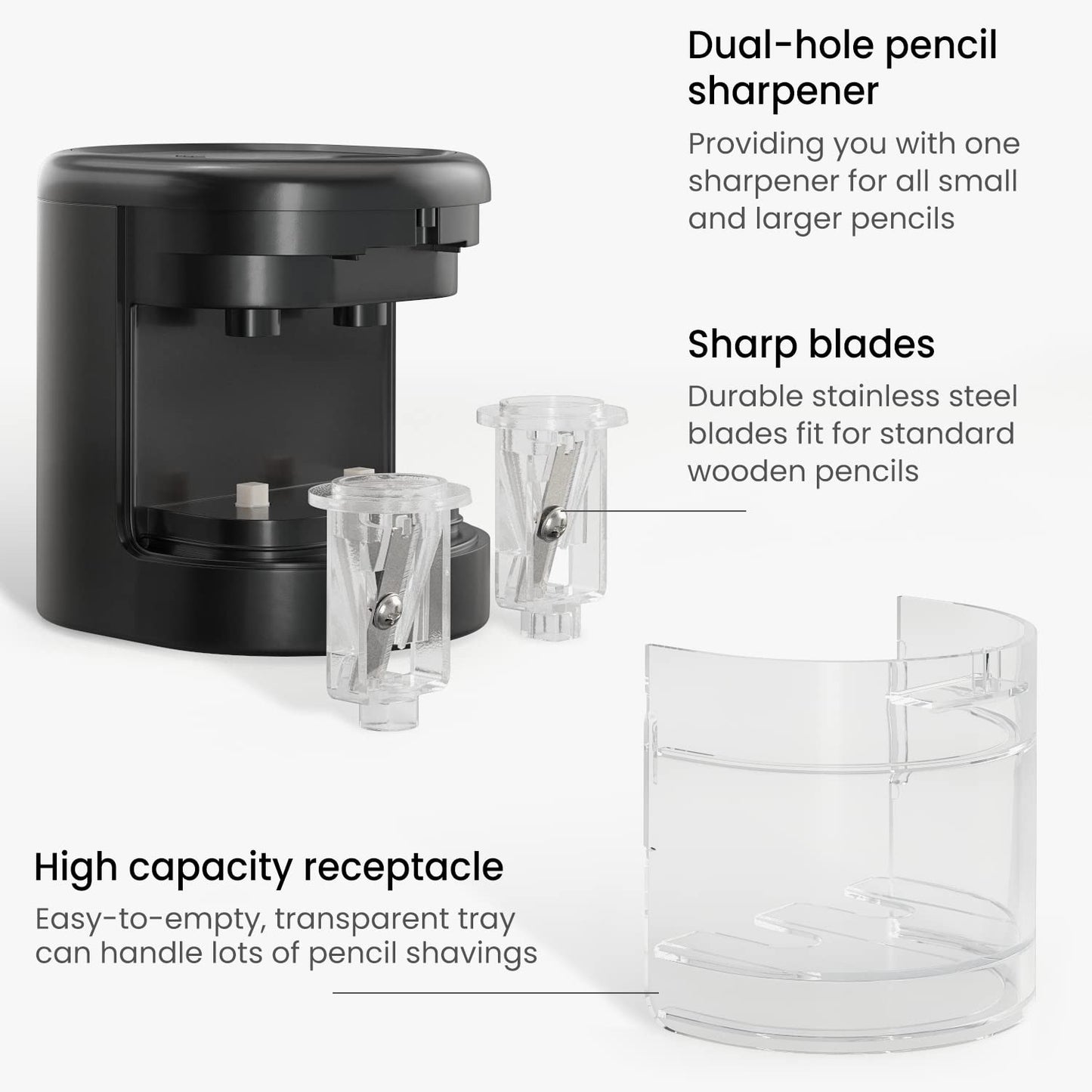 Arteza 2-Hole Battery Operated Pencil Sharpener