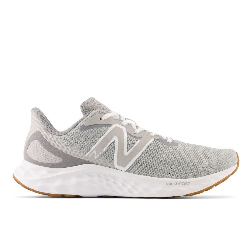 New Balance Men's Fresh Foam Arishi V4 Running Shoe, Grey/Gum, 10