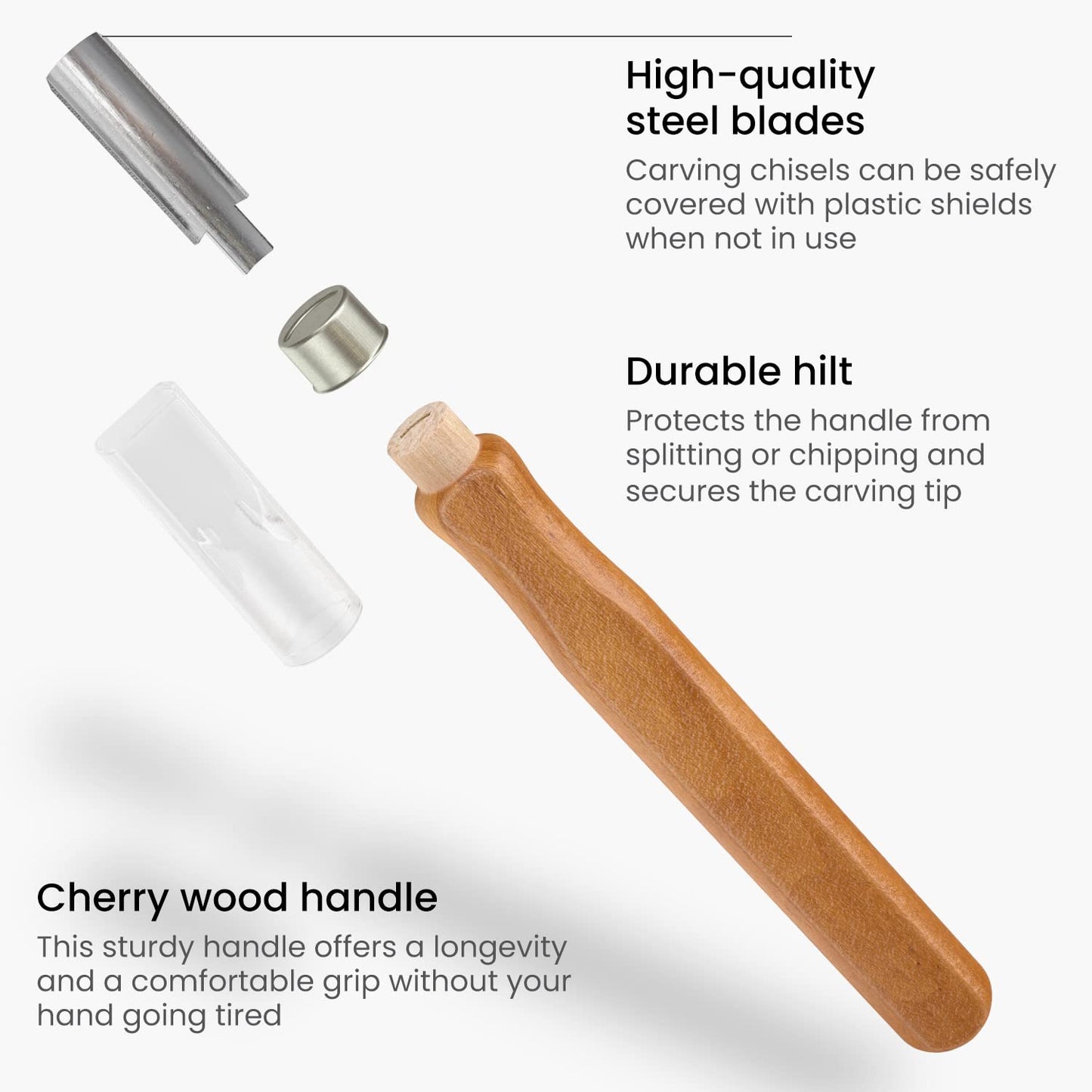 Arteza Wood Carving Tool Kit - Set of 16