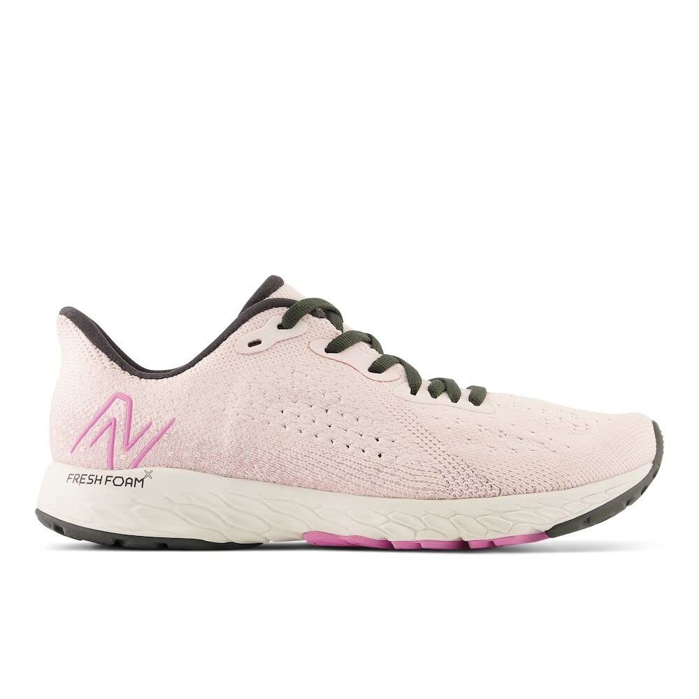 New Balance Women's Fresh Foam X Tempo V2 Running Shoe, Washed Pink/Blacktop/Raspberry, 8.5