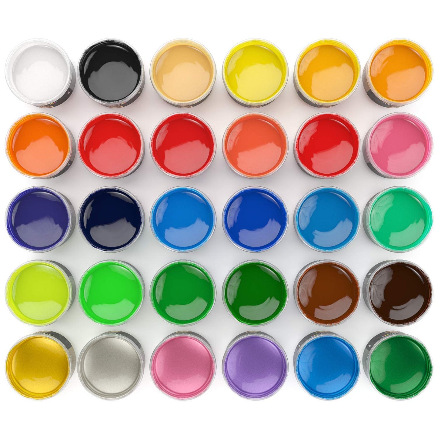 Arteza Kids Finger Paints, Assorted Colors, 30ml - Set of 30