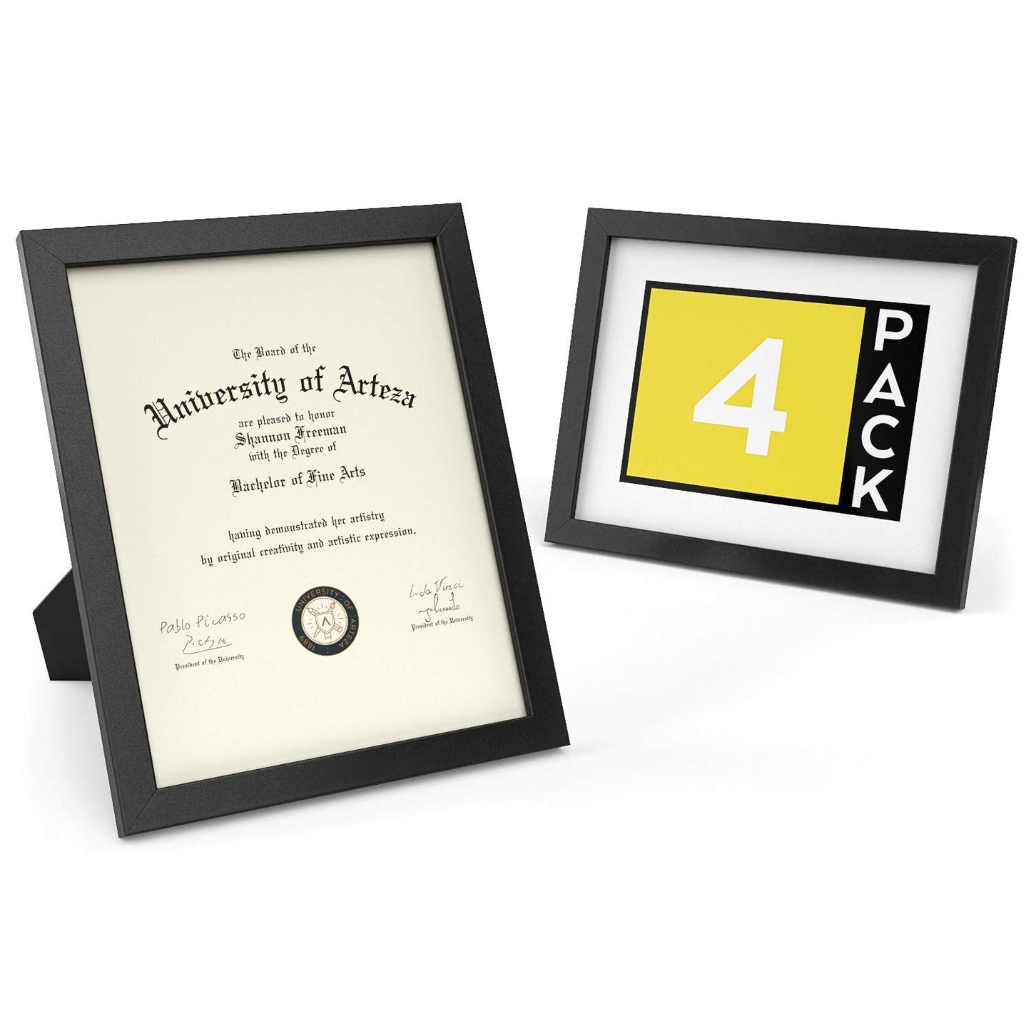 Arteza Premium Document Frame, 8.5" x 11" - Pack of 8