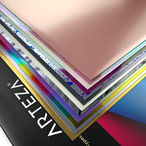 Arteza Heat Transfer Vinyl, Assorted Colors, 10" x 12” Sheets - Set of 12