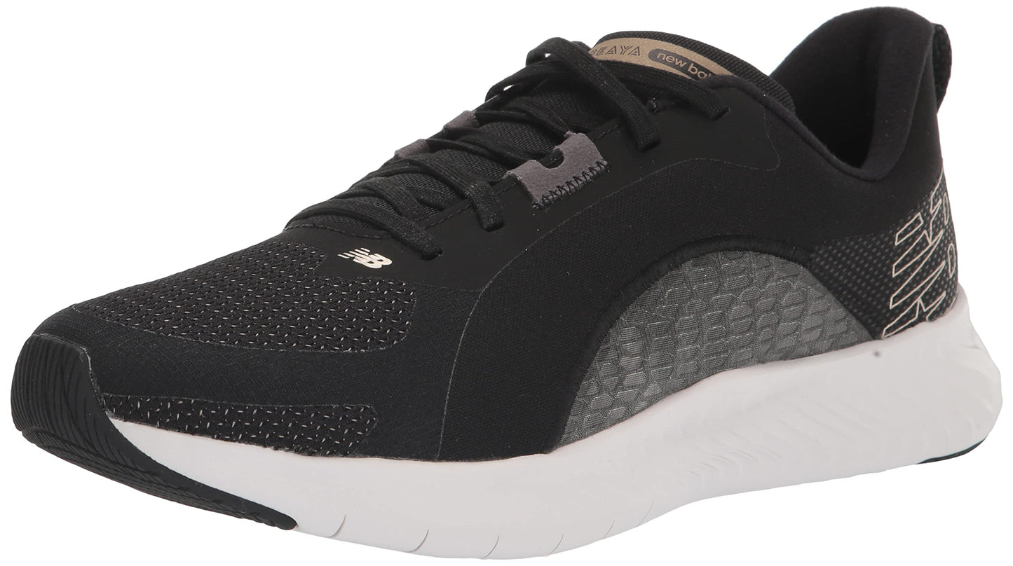 New Balance Women's DynaSoft Beaya Sport V1 Cross Trainer, Black/Light Gold Metallic, 7.5 Wide