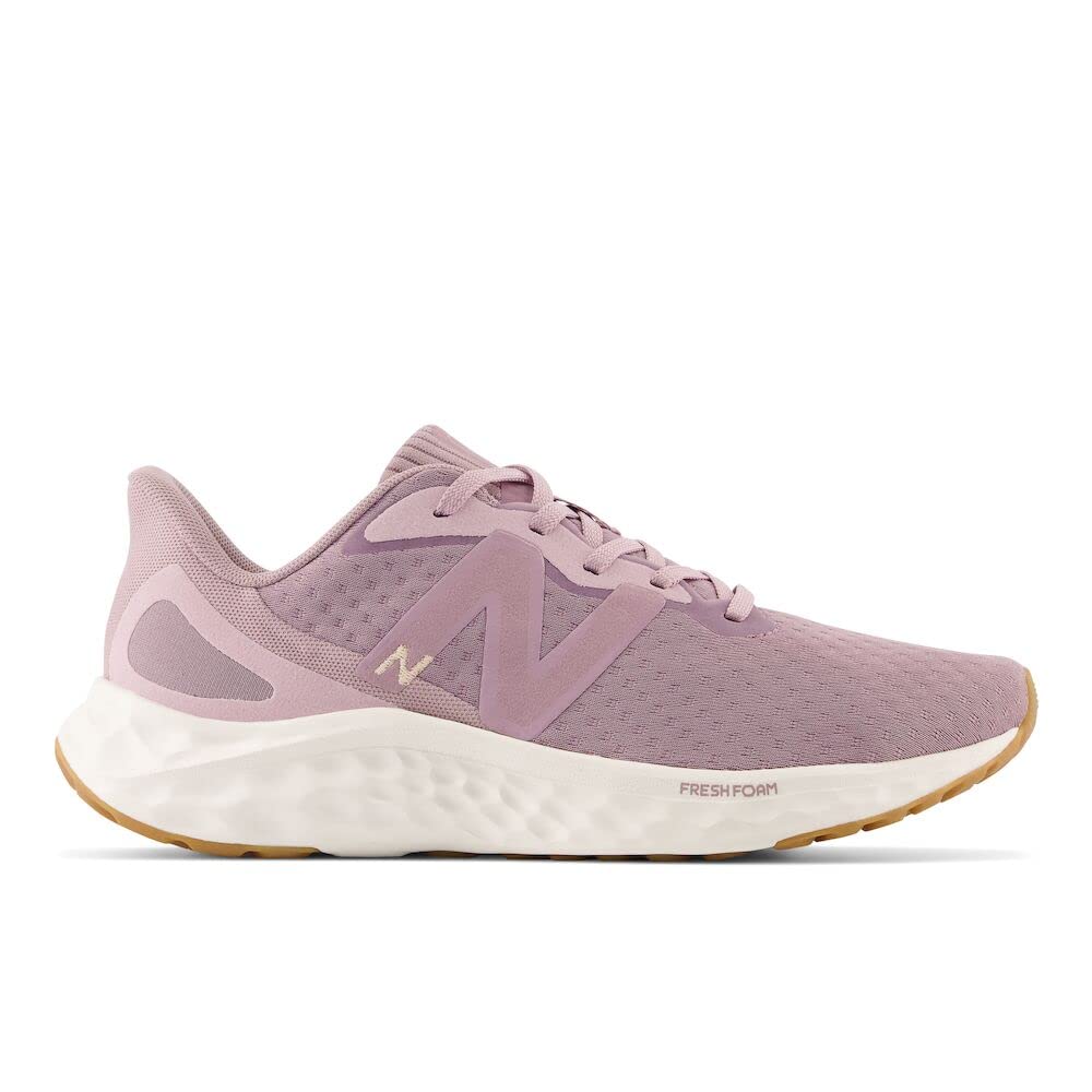 New Balance Women's Fresh Foam Arishi V4 Running Shoe, Lilac Chalk/Violet Shadow/Light Gold Metallic, 5.5 Wide