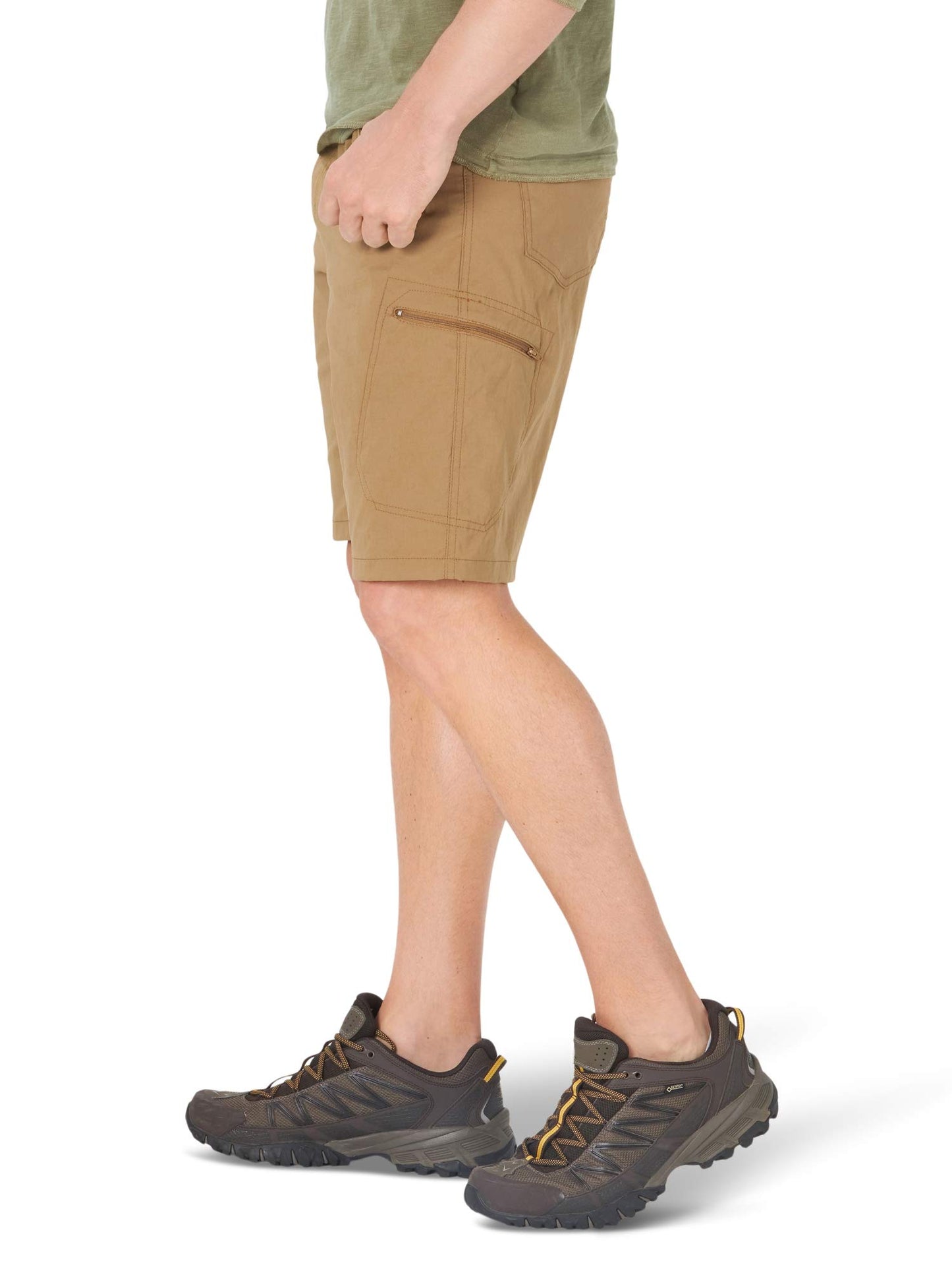 Wrangler Authentics Men's Performance Comfort Flex Cargo Short, Bronze, 33