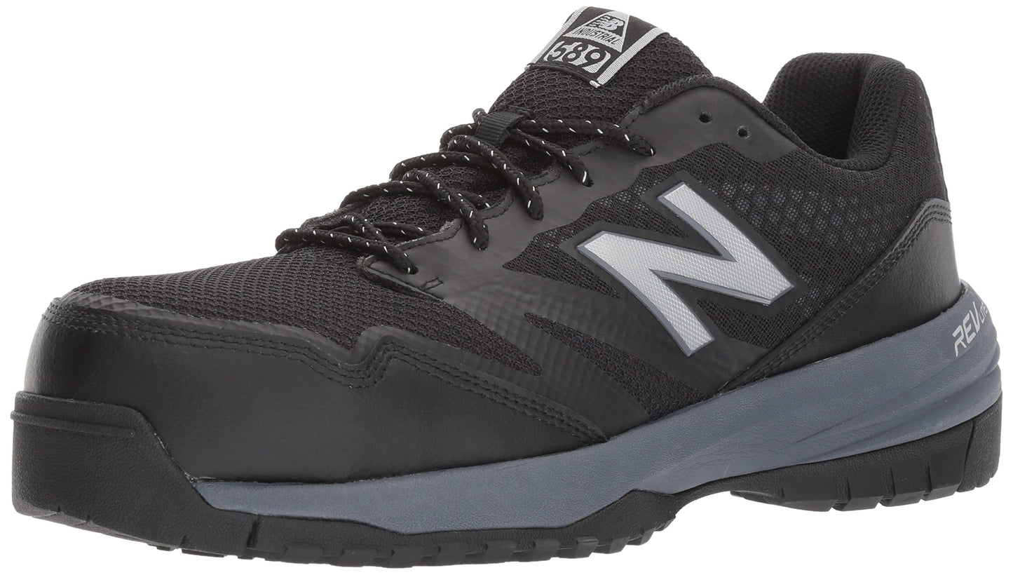 New Balance Men's Composite Toe 589 V1 Industrial Shoe, Black/Gray, 11 Wide