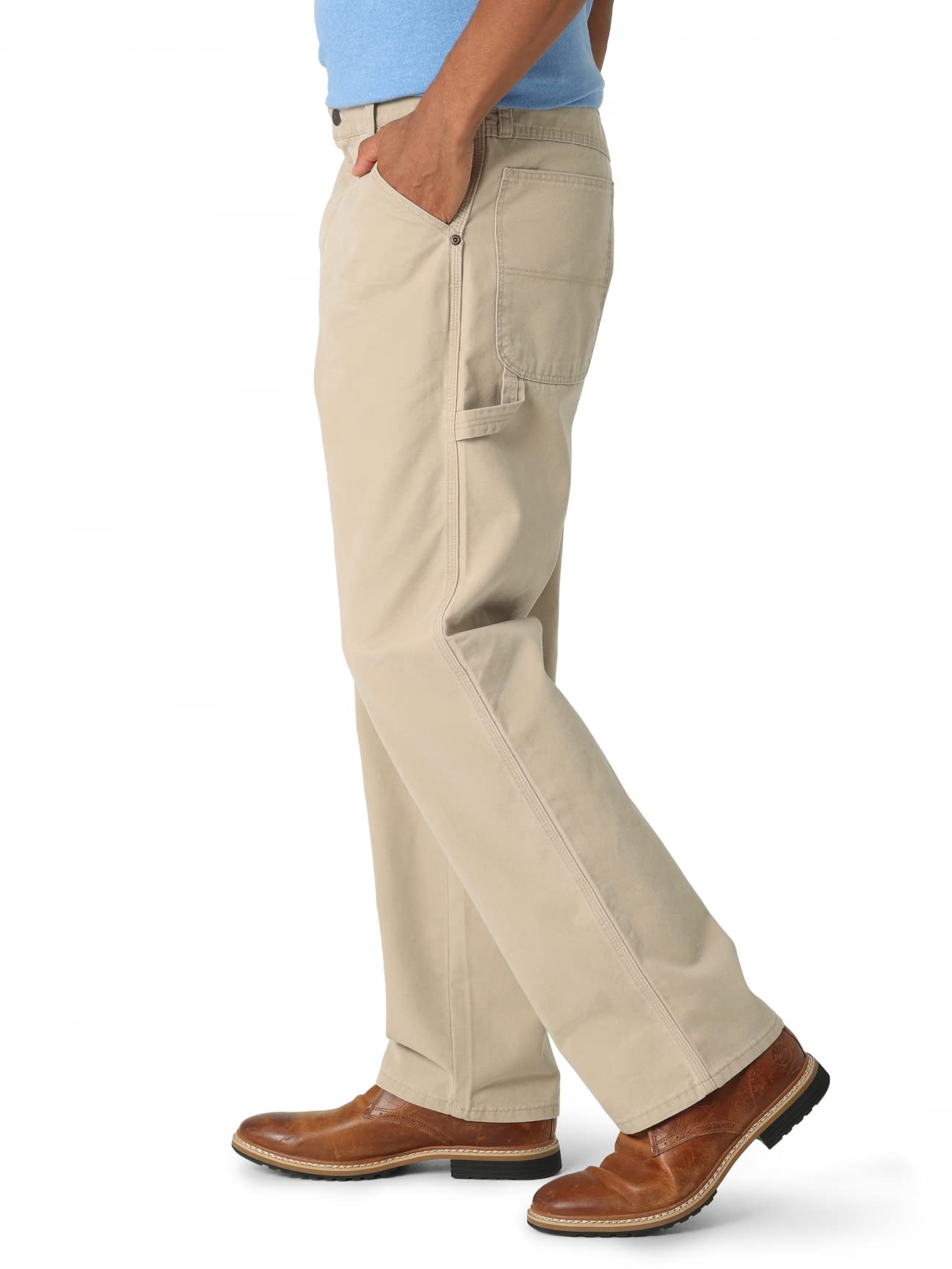 Wrangler Authentics Men's Classic Carpenter Jean, Wheat, 36W x 32L