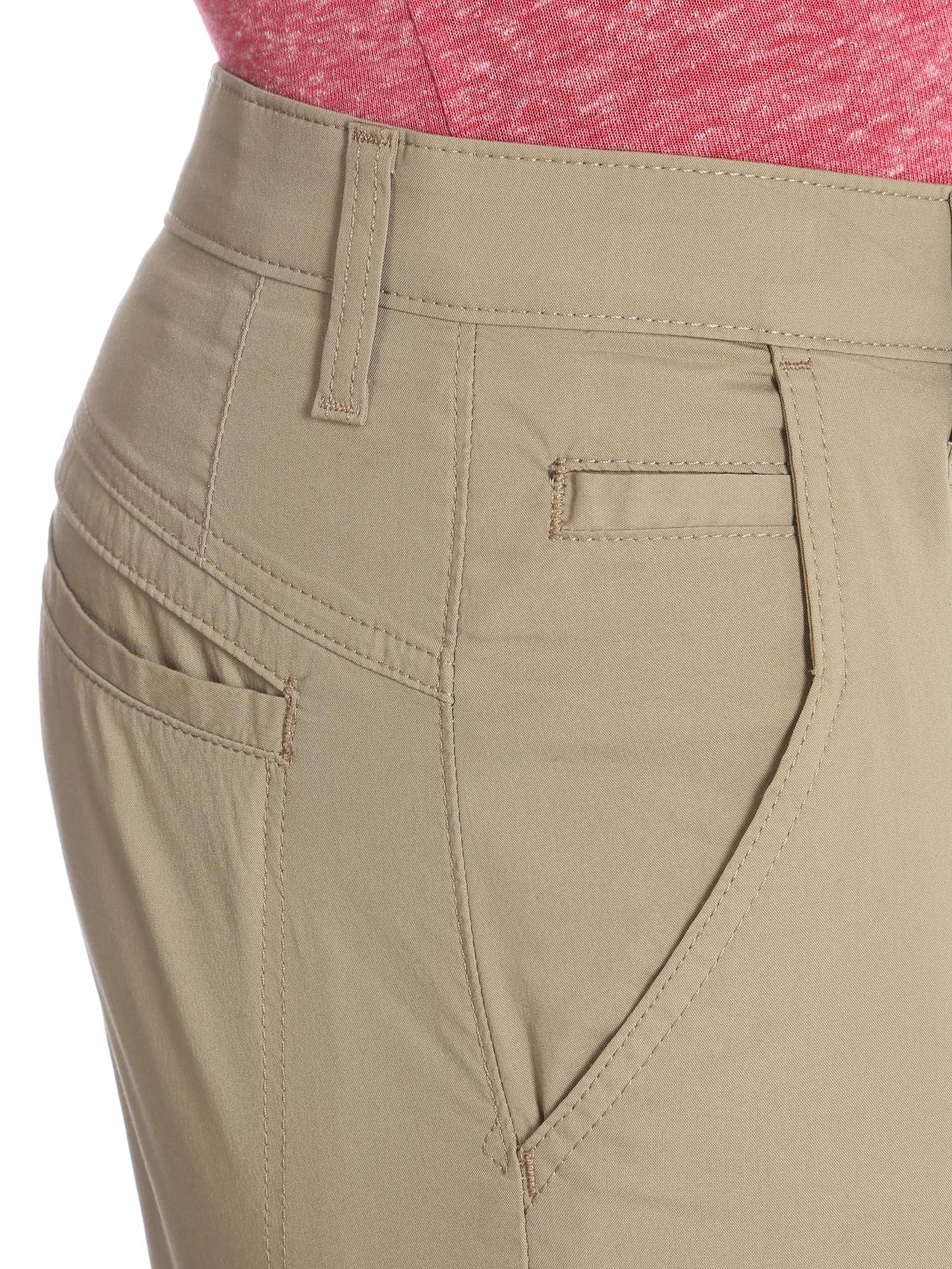 Wrangler Authentics Men's Performance Comfort Flex Flat Front Short, Dark Khaki, 40
