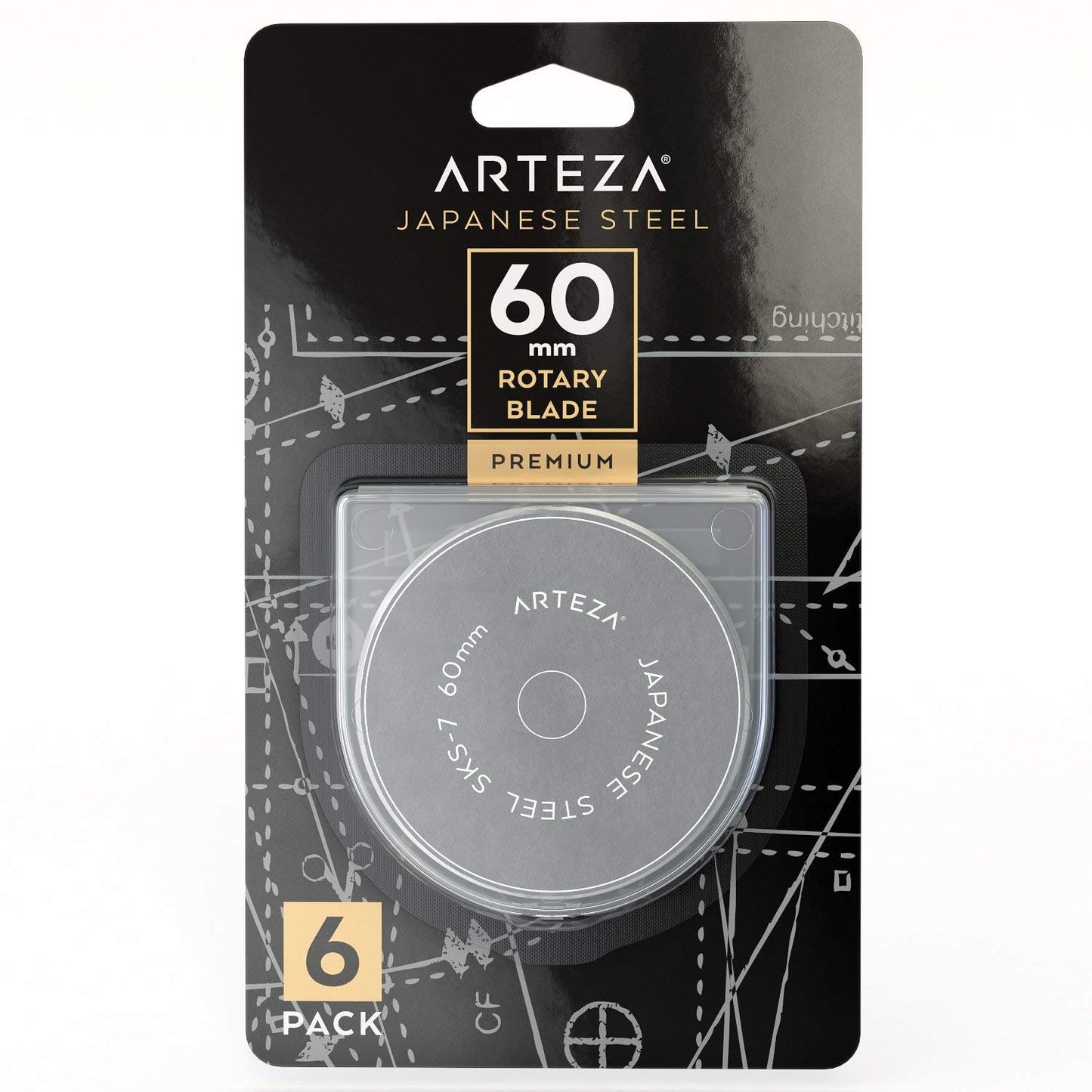 Arteza 60 mm Straight Rotary Cutter