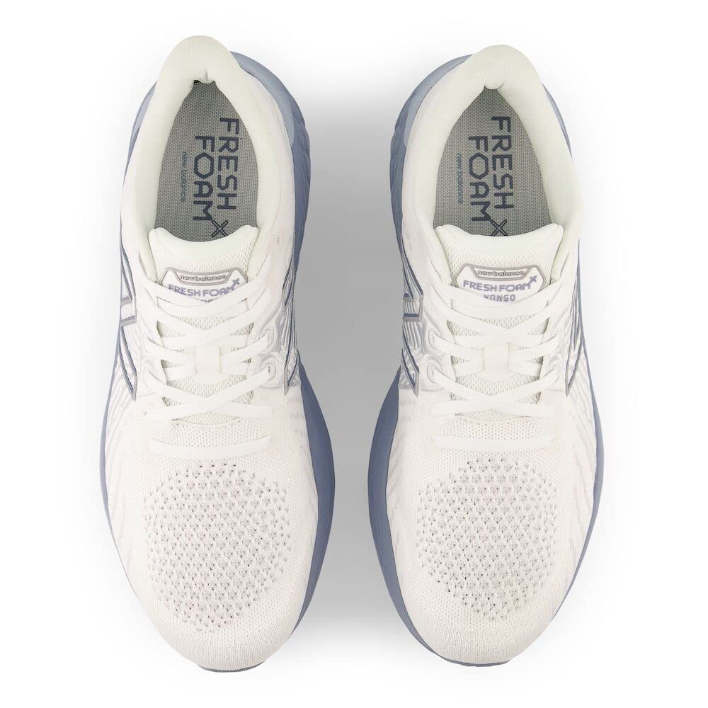 New Balance Men's Fresh Foam X Vongo V5 Running Shoe, White/Quartz Grey/Arctic Grey, 10