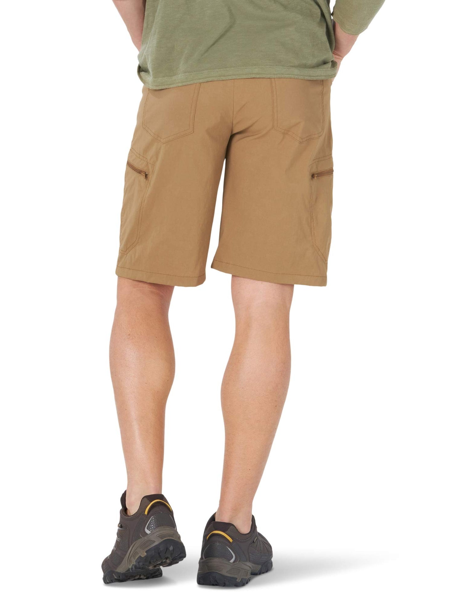 Wrangler Authentics Men's Performance Comfort Flex Cargo Short, Bronze, 33