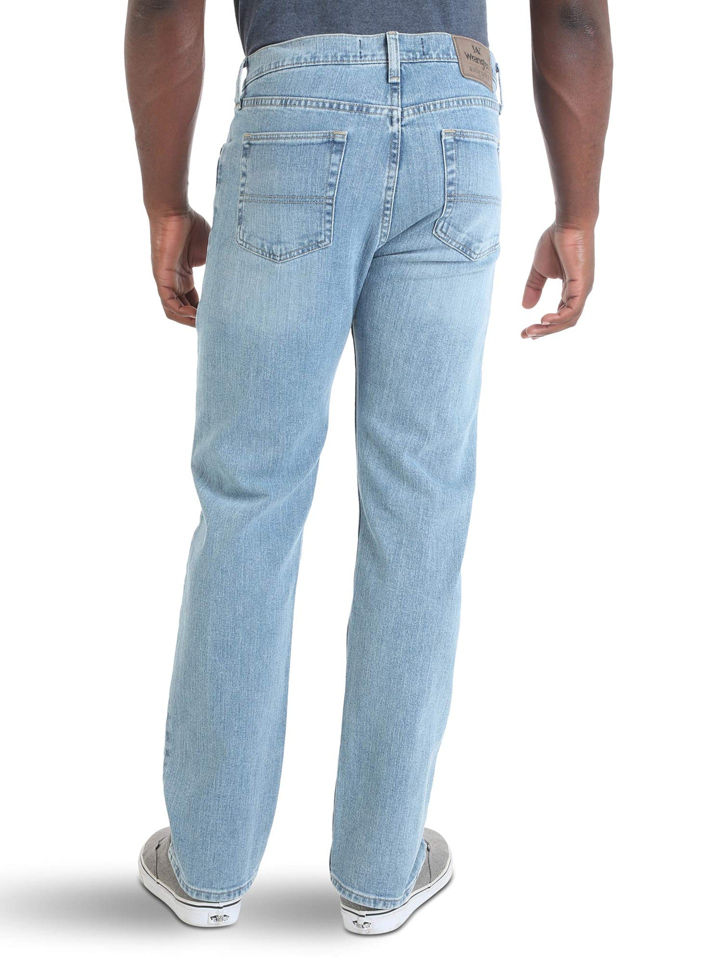 Wrangler Authentics Men's Classic 5-Pocket Relaxed Fit Jean, Stonewash Flex, 38W x 30L