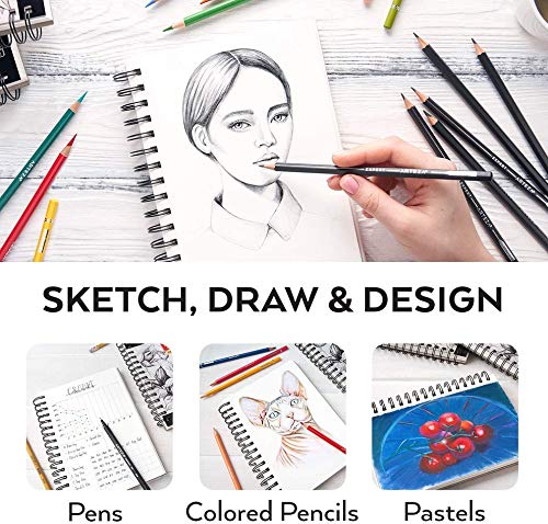 Arteza Sketchbook, 5.5" x 8.5", 100 Sheets