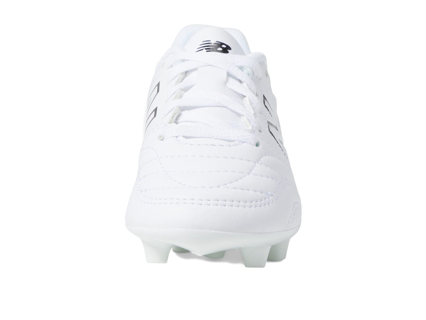 New Balance Boy's 442 V2 Academy FG Junior Soccer Shoe, White/Black, 2 Little Kid