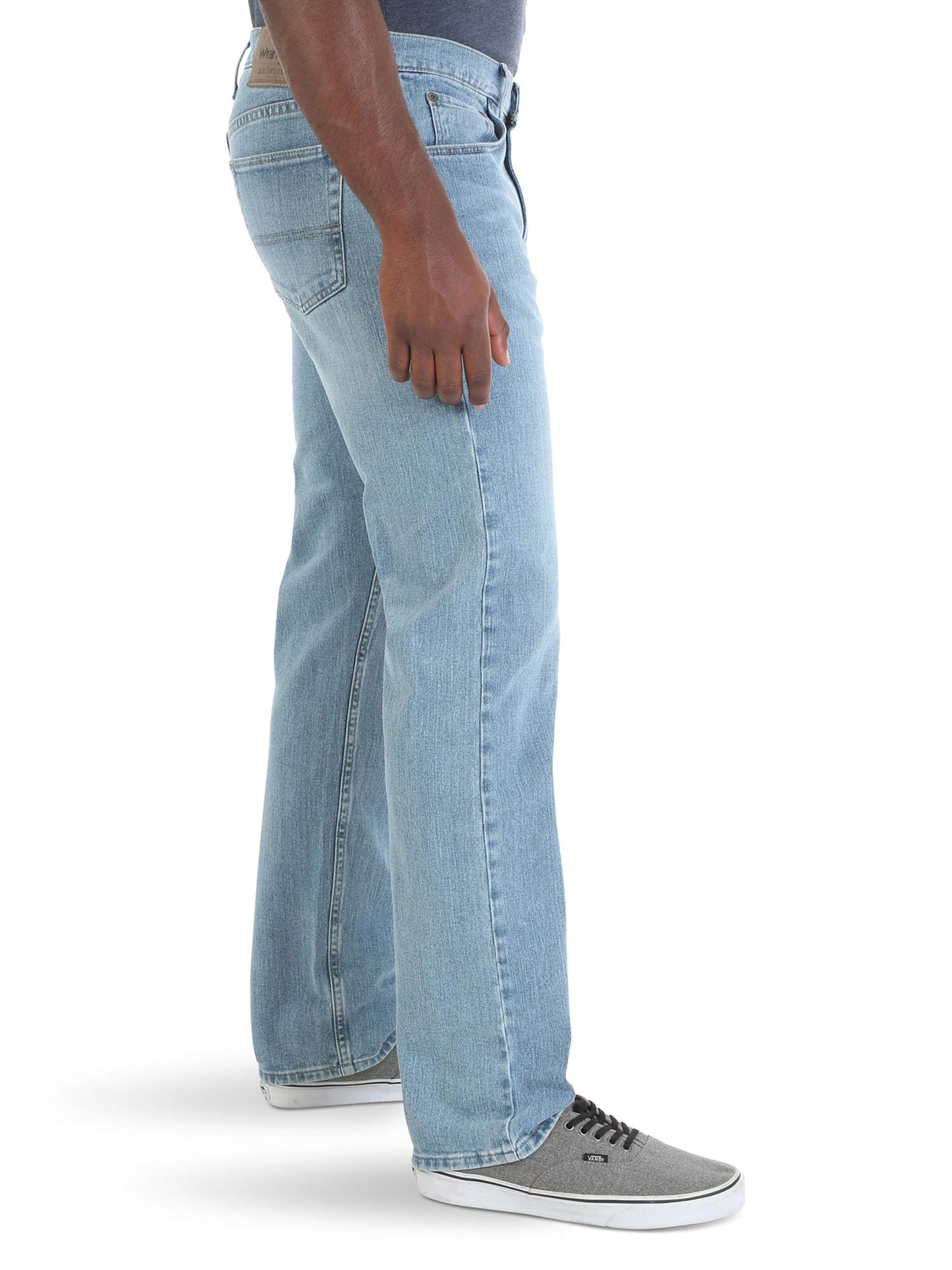 Wrangler Authentics Men's Classic 5-Pocket Relaxed Fit Jean, Stonewash Flex, 38W x 30L