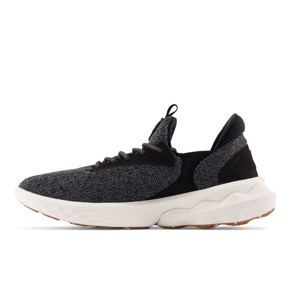 New Balance Men's Fresh Foam Roav Elite V1 Running Shoe, Black/Sea Salt, 9.5