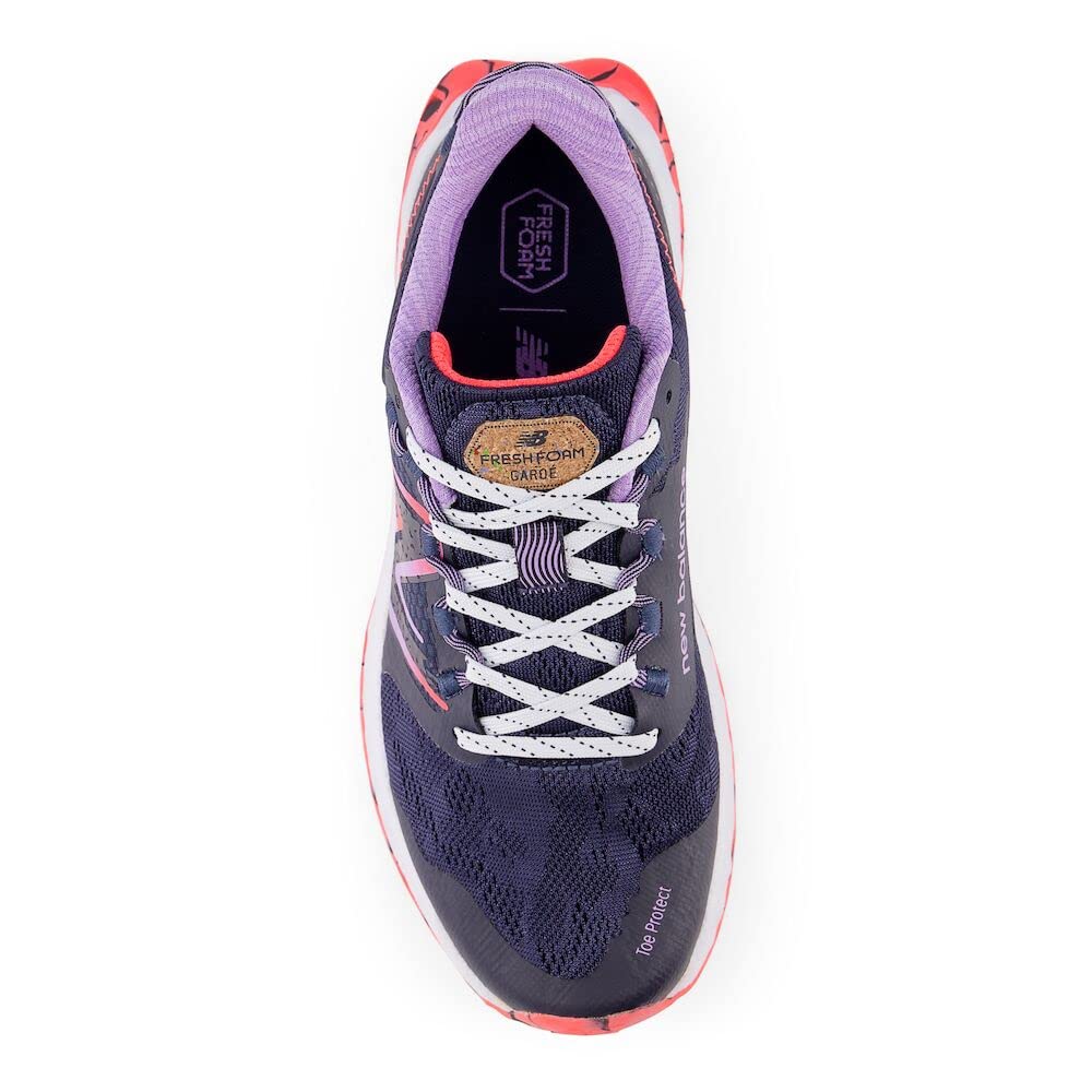 New Balance Women's Fresh Foam Garoe V1 Trail Running Shoe, Natural Indigo/Electric Purple/Electric Red, 12
