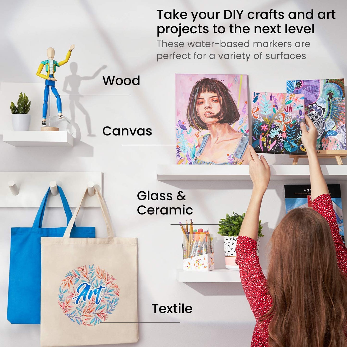 Arteza Acrylic Markers, Gold A700 - 3 Pack