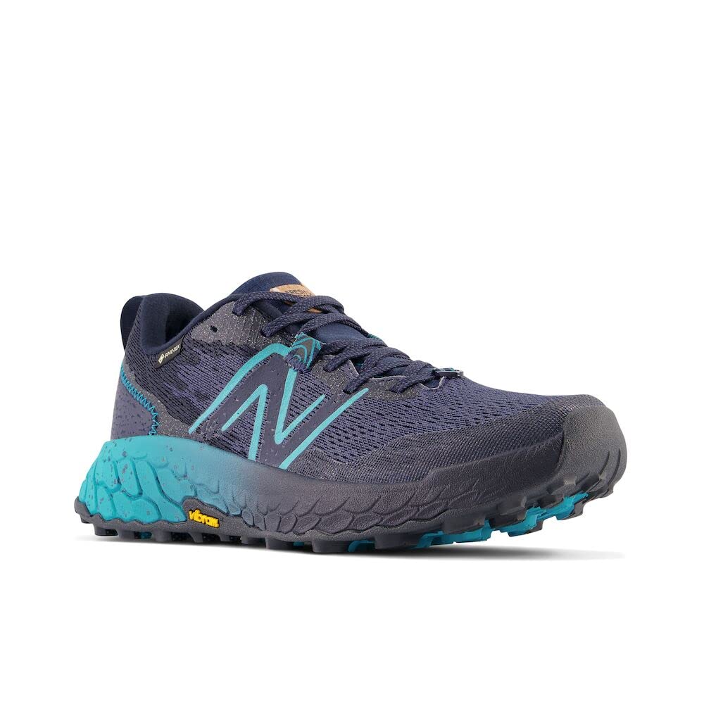 New Balance Women's Fresh Foam X Hierro V7 Trail Running Shoe, Eclipse/Natural Indigo/Electric Teal, 8.5