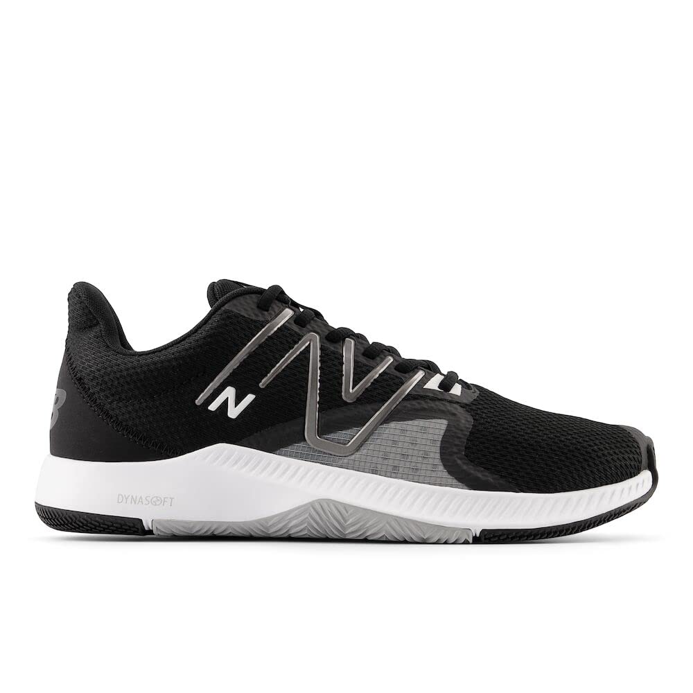 New Balance Men's DynaSoft Trnr V2 Cross Trainer, Black/Black Metallic/White, 8 X-Wide