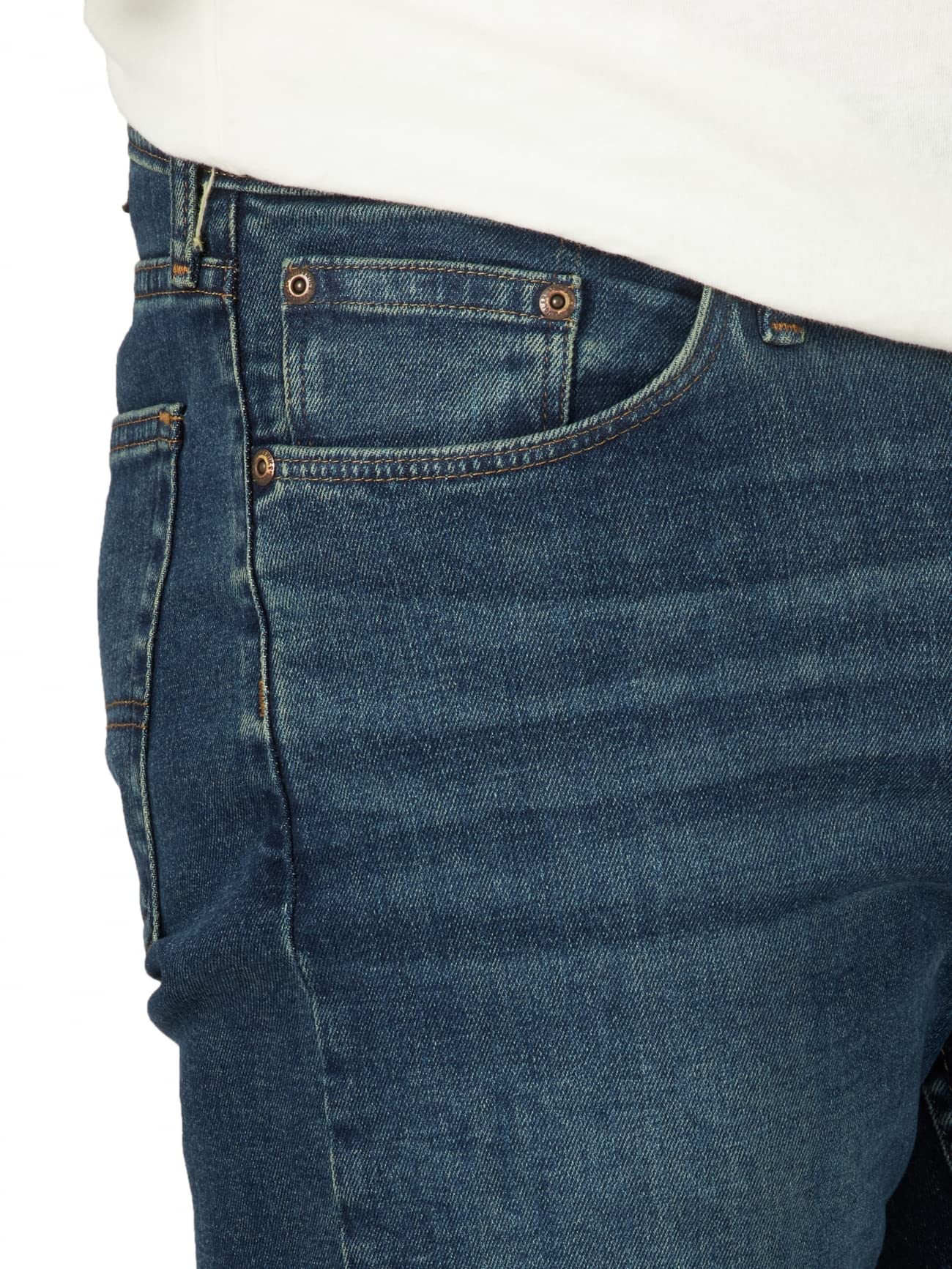 Wrangler Authentics Men's Comfort Flex Waist Relaxed Fit Jean, Rhodes, 36W x 30L