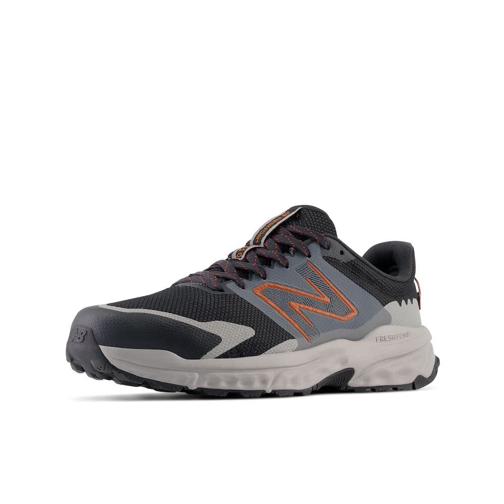 New Balance Men's Fresh Foam 510 V6 Trail Running Shoe, Phantom/Team Away Grey/Classic Orange, 11