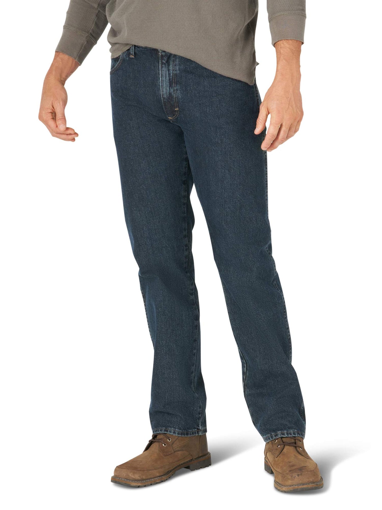 Wrangler Authentics Men's Classic 5-Pocket Regular Fit Cotton Jean, Storm, 35W x 34L