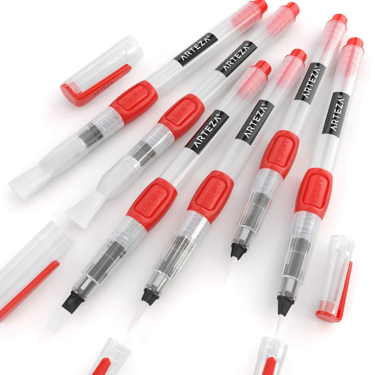 Arteza Water Brush Pens - Set of 6