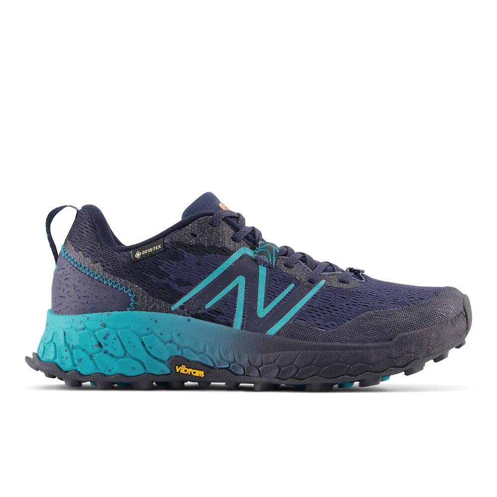 New Balance Women's Fresh Foam X Hierro V7 Trail Running Shoe, Eclipse/Natural Indigo/Electric Teal, 8.5