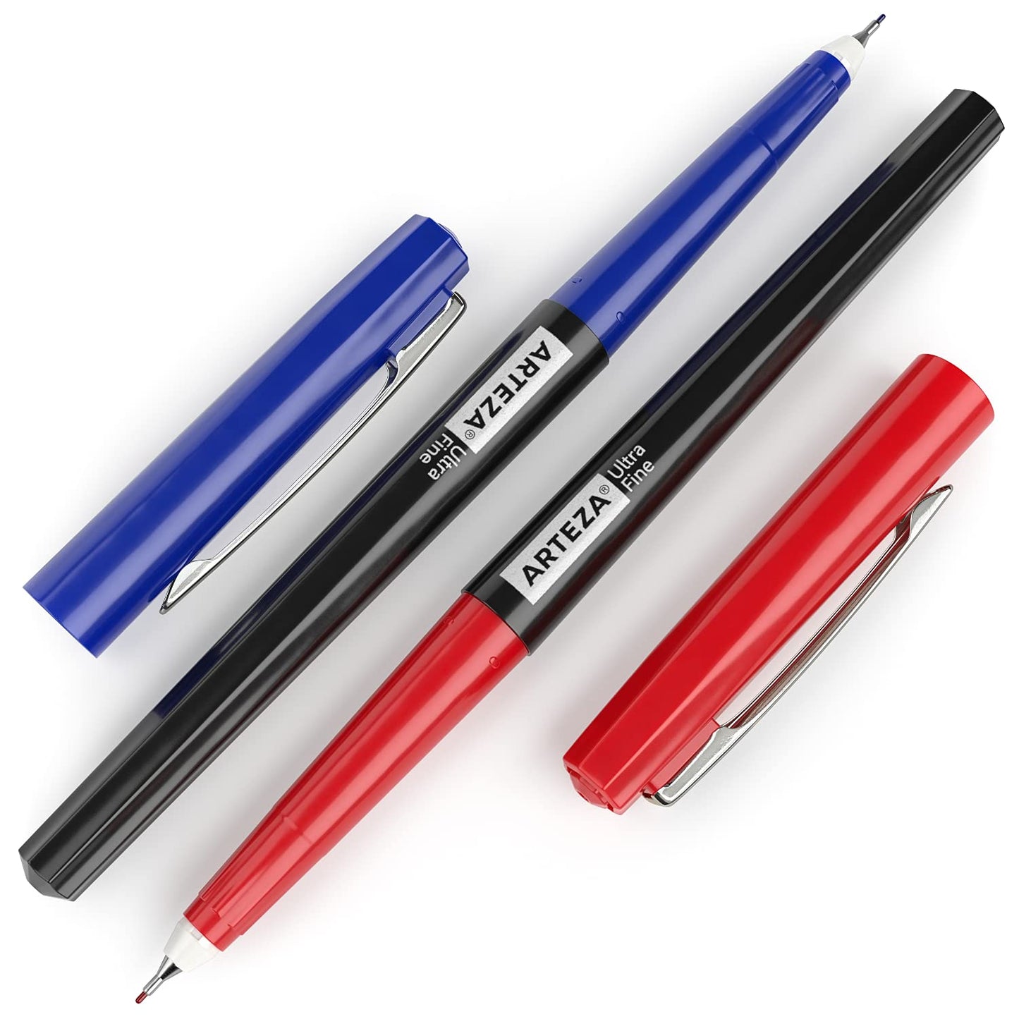 Arteza Permanent Markers, Classic Colors, Ultra Fine Tip - Set of 24