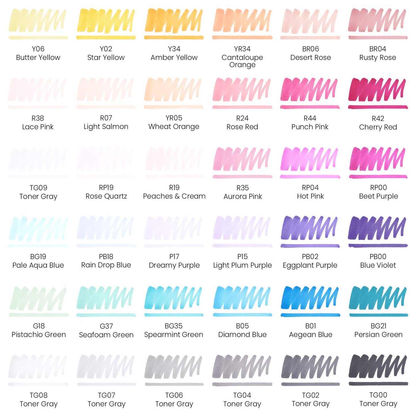 Arteza EverBlend™ Ultra Art Markers, Manga Tones - 36 Colors