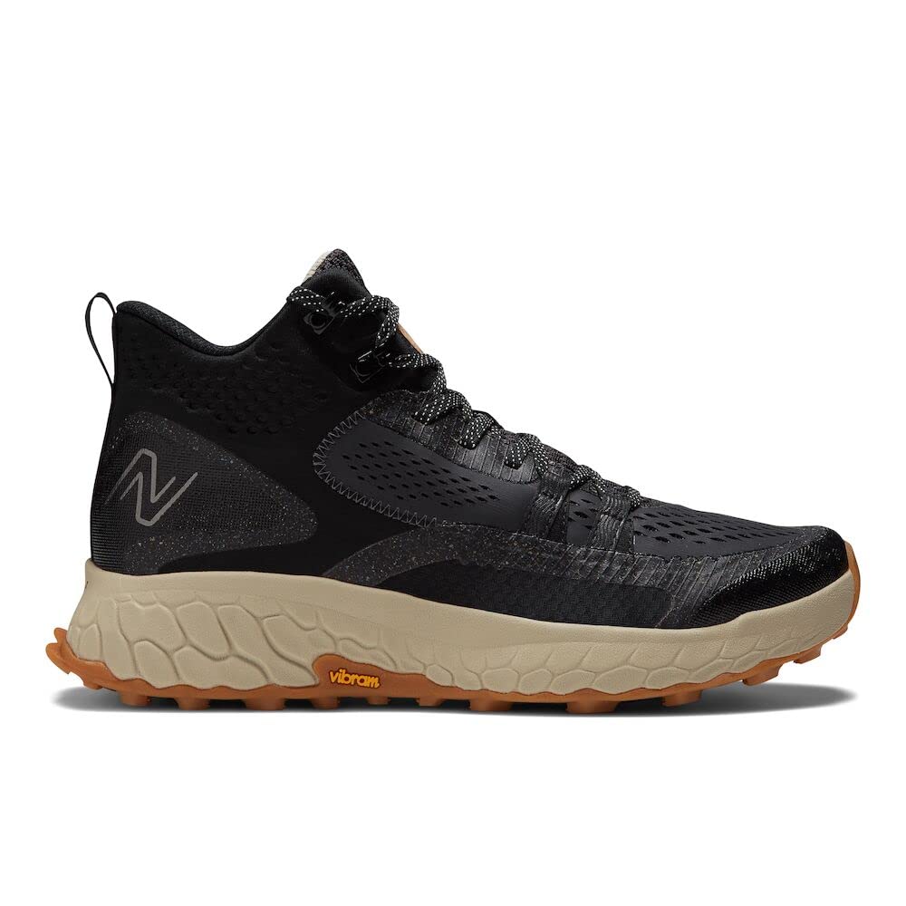 New Balance Men's Fresh Foam X Hierro V1 Mid-Cut Trail Running Shoe, Black/Timberwolf, 7 Wide