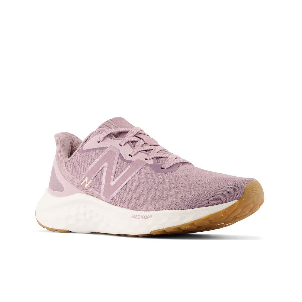 New Balance Women's Fresh Foam Arishi V4 Running Shoe, Lilac Chalk/Violet Shadow/Light Gold Metallic, 5.5 Wide