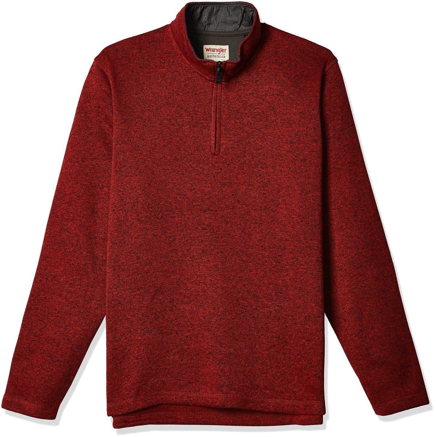 Wrangler Authentics Men's Long Sleeve Fleece Quarter-Zip, Bossa Nova, X-Large