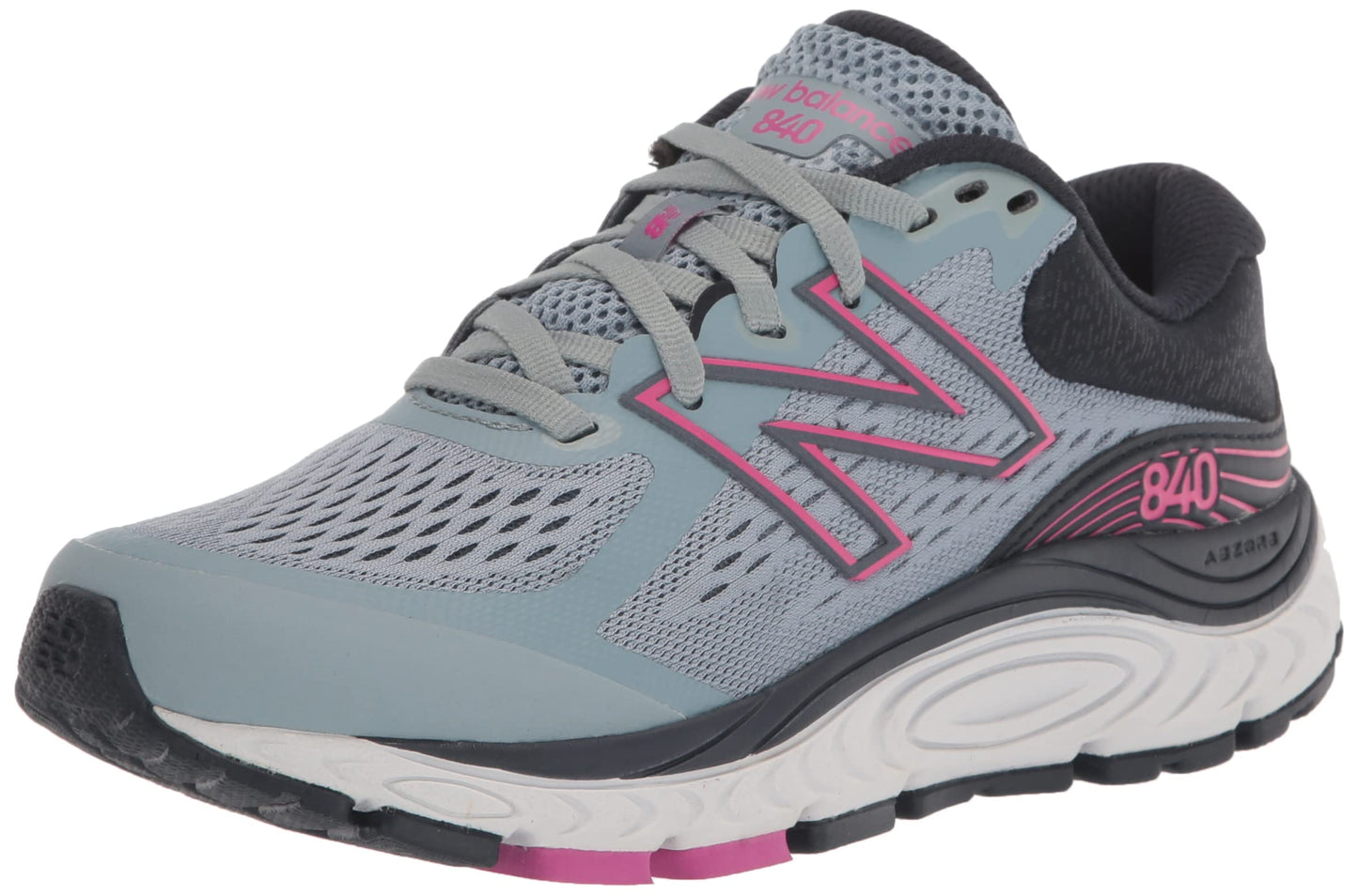 New Balance Women's 840 V5 Running Shoe, Cyclone/Eclipse/Magenta Pop, 12 X-Wide