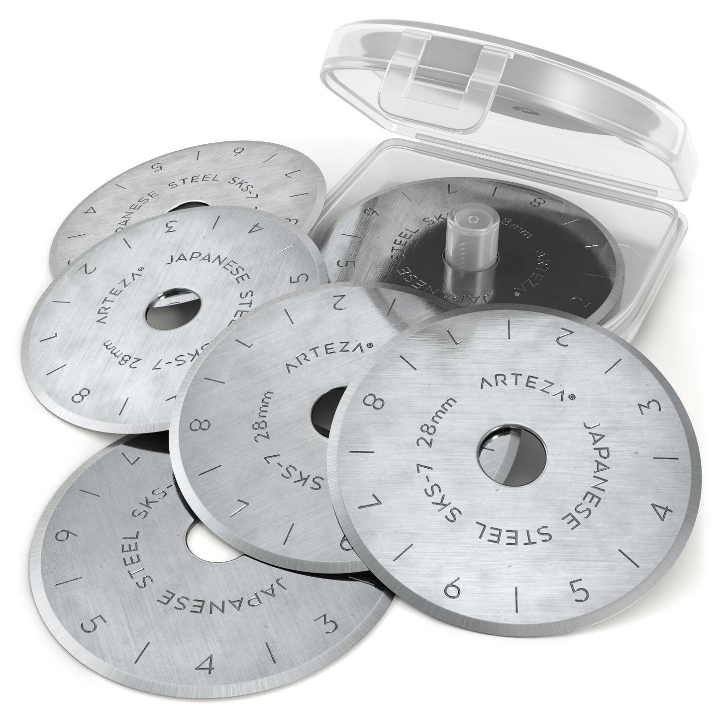 Arteza Rotary Cutter Blades, 28mm - Pack of 12