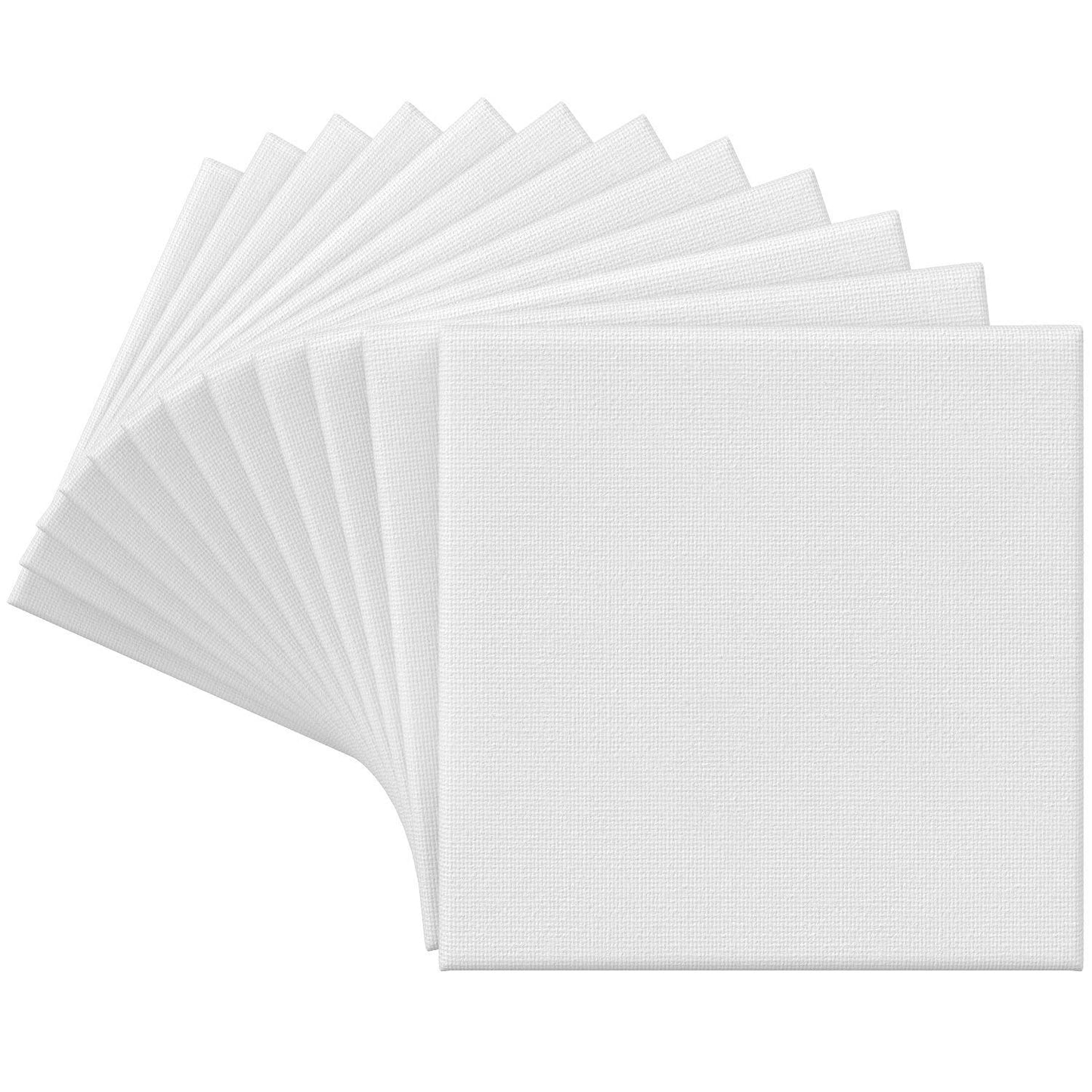 Arteza Classic Stretched Canvas, 6" x 6" - Pack of 12
