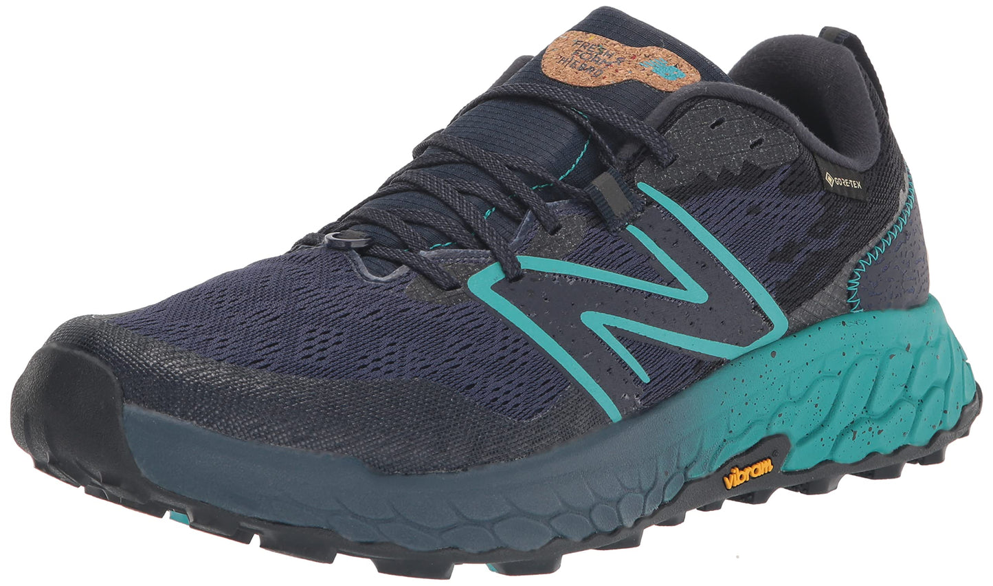 New Balance Women's Fresh Foam X Hierro V7 Trail Running Shoe, Eclipse/Natural Indigo/Electric Teal, 8.5