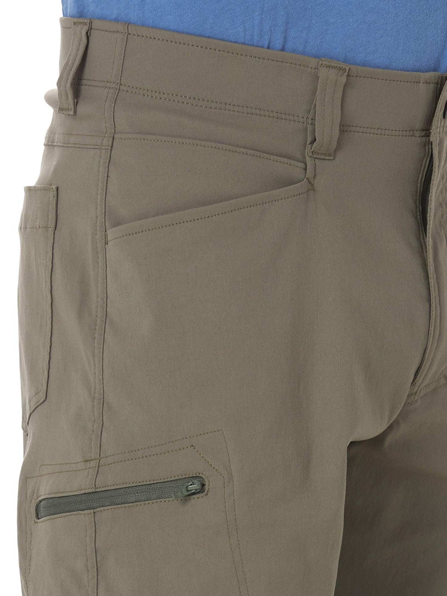 Wrangler Authentics Men's Performance Comfort Flex Cargo Short, Earth Green, 40