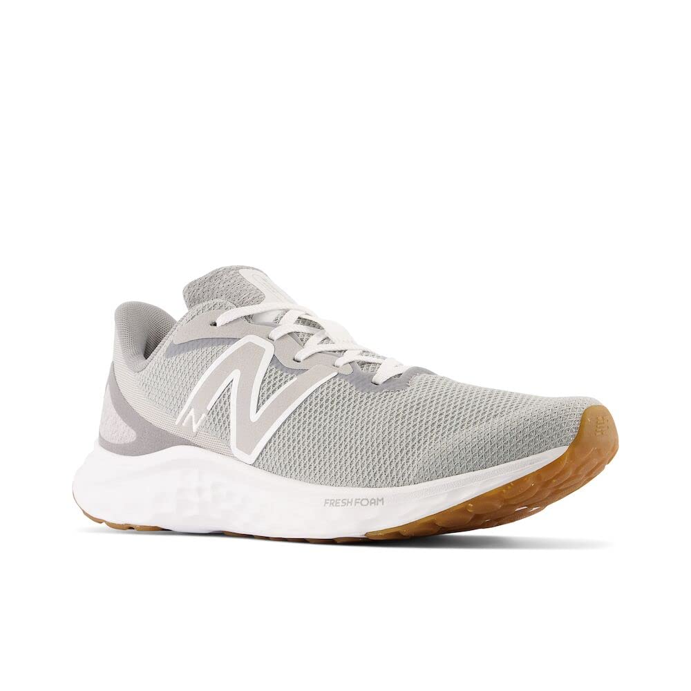New Balance Men's Fresh Foam Arishi V4 Running Shoe, Grey/Gum, 10