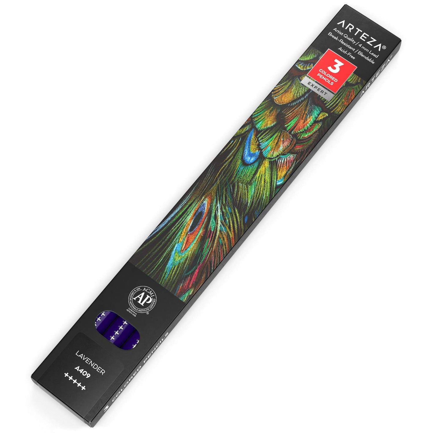 Arteza Expert Colored Pencils, A409 Lavender - 3 Pack