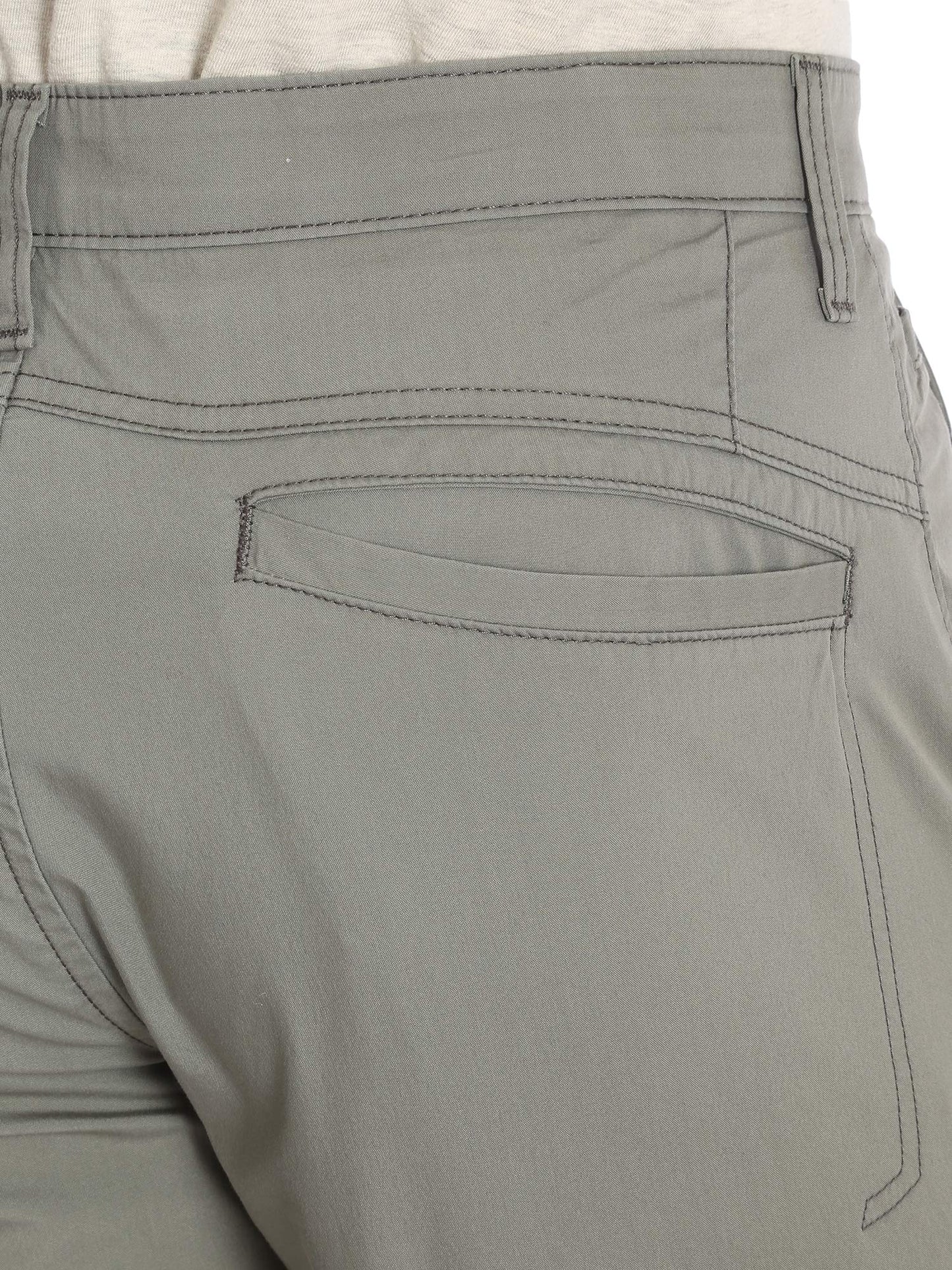 Wrangler Authentics Men's Performance Comfort Flex Flat Front Short, Army Green, 33