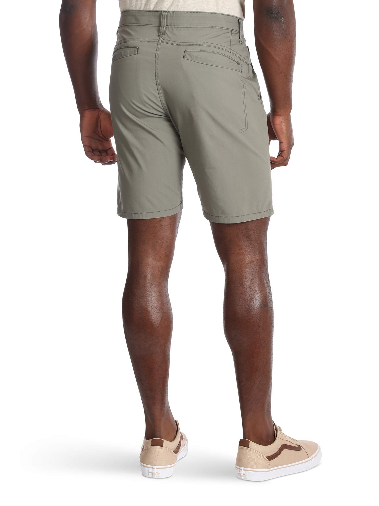 Wrangler Authentics Men's Performance Comfort Flex Flat Front Short, Army Green, 33